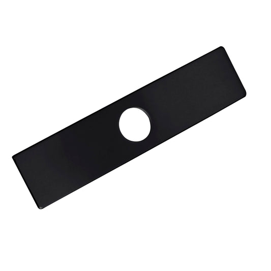 Stylish - Single Hole Kitchen Faucet Plate in Matte Black