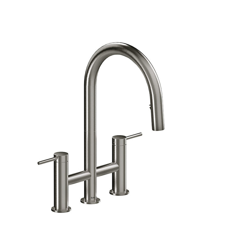 Riobel - Azure Bridge Faucet w/ Spray - Stainless