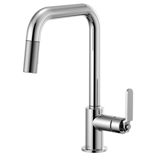 Brizo - Litze - Square Spout Pull-Down - Industrial Handle - Chrome