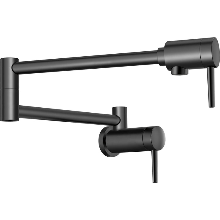 Delta - Contemporary Pot Filler - Wall Mount - Matte Black