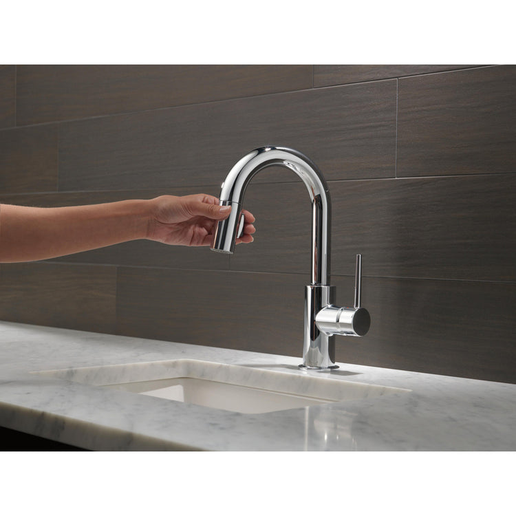 Delta - Trinsic - Pull-Down BAR/PREP Faucet - Chrome