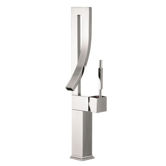 Modern Single Handle Bathroom Faucet in Polished Chrome