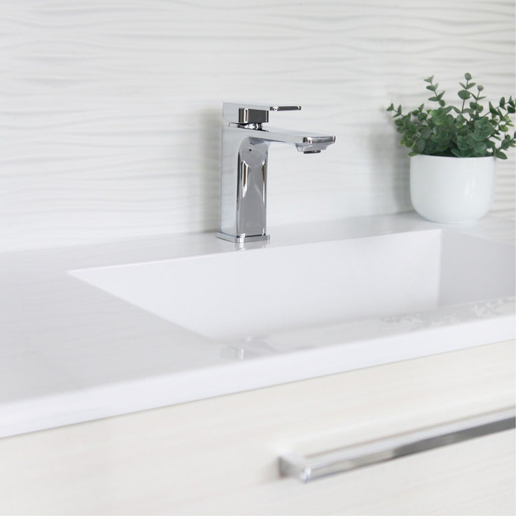 Single Handle Bathroom Faucet Polished Chrome