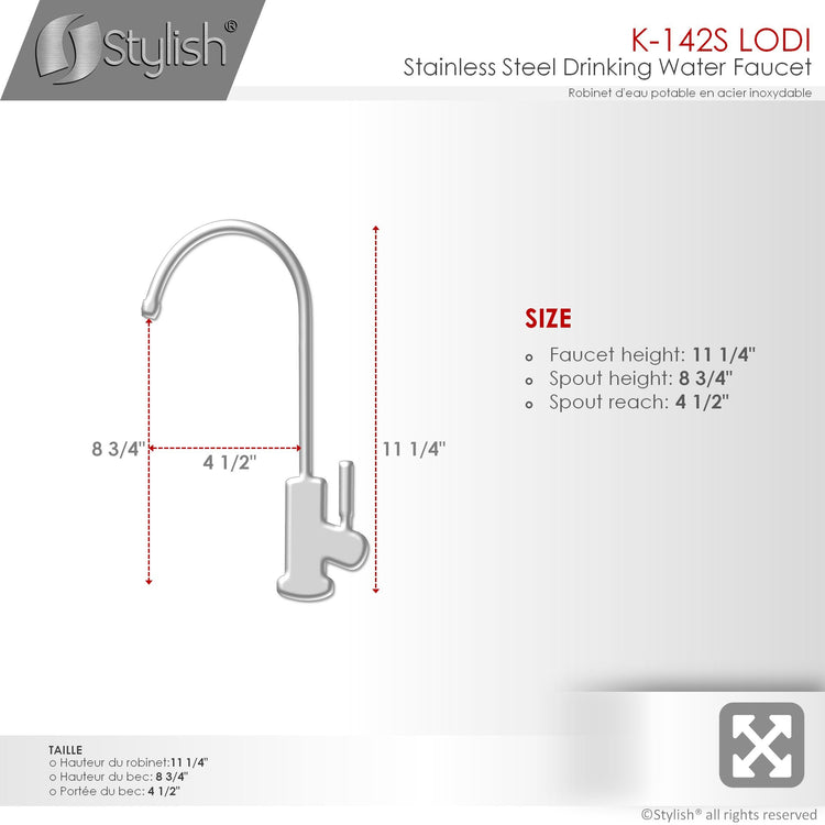 Stylish - Stainless Steel Drinking Water Faucet