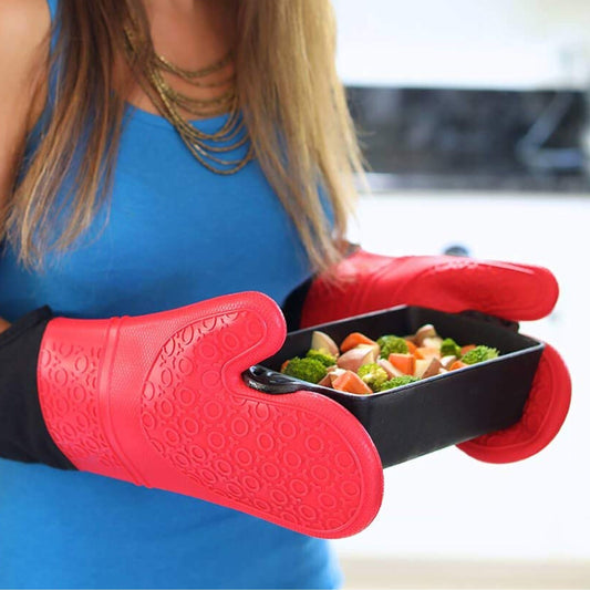 Heat Resistant Silicone Mitts