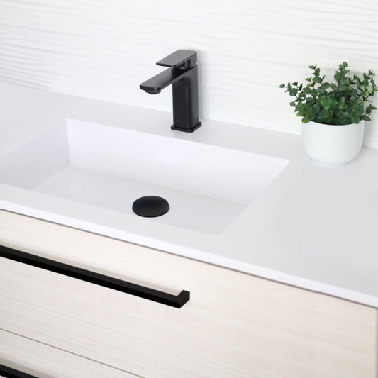 Single Handle Bathroom Faucet Black