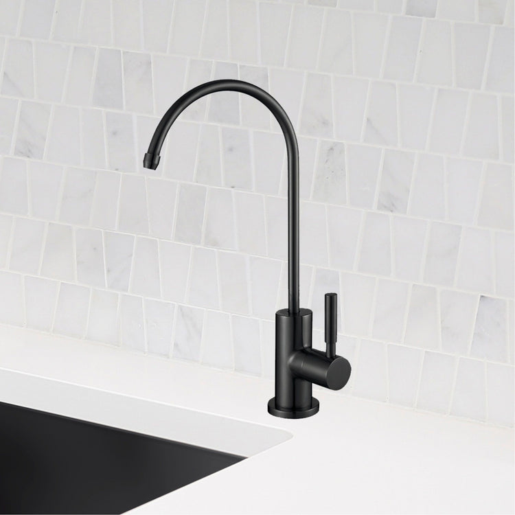 Stylish - Stainless Steel Drinking Water Faucet in Matte Black