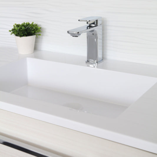 Single Handle Bathroom Faucet Polished Chrome